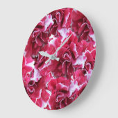 キャメロットレッドフローラ ラージ壁時計 (傾斜)