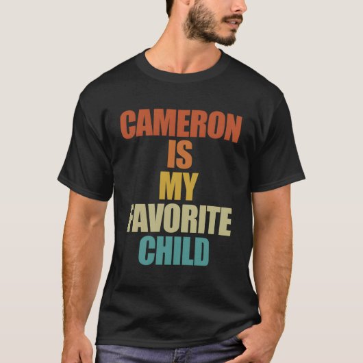 キャメロンは私のお気に入りの子キャメロン Tシャツ (正面)