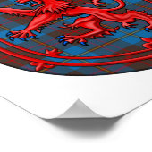 キャメロン狩りタータンチェックスコティッシュプレイド ポスター (角)