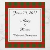 キャメロン・スコティ結婚ッシュのワインラベル ワインラベル (シングルラベル)