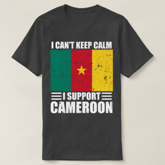 キャメロ保ーンサッカーワールドを応援する Tシャツ (デザイン正面)