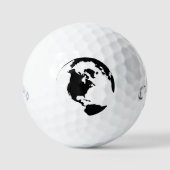 キャラウェイスーパーソフト12パックカスタムゴルフボールグローブ ゴルフボール (正面)