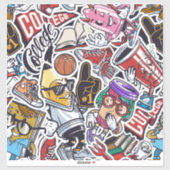 キャラクターおもしろいおもしろい漫画漫画 シール (シート)