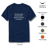 キャラクターおもしろい引用文が感情的に利用できない Tシャツ