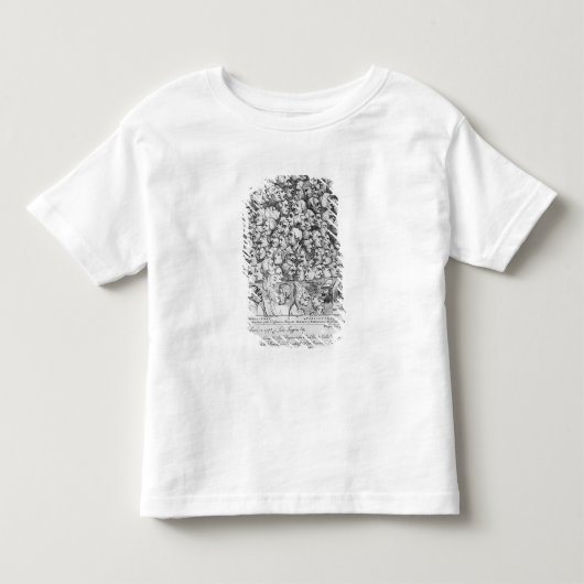 キャラクターおよび風刺漫画 トドラーTシャツ (正面)