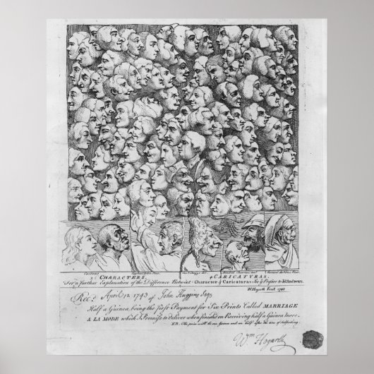 キャラクターと風刺画 ポスター (正面)