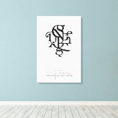 キャラクターのパーツ20 x 30 キャンバスプリント (インサイチュ (ウッドフロア))