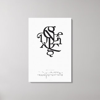 キャラクターのパーツ20 x 30 キャンバスプリント