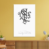 キャラクターのパーツ20 x 30 キャンバスプリント (インサイチュ (リビング))