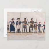 キャラクターのフランスの革命 ポストカード (正面/裏面)