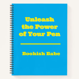 キャラクターのメモ帳作家 ノートブック