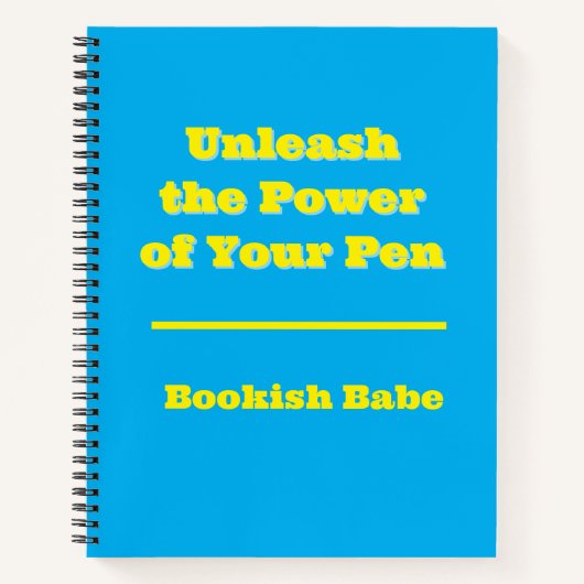 キャラクターのメモ帳作家 ノートブック (正面)