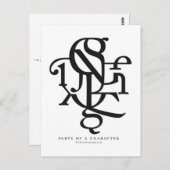 キャラクターの一部 ポストカード (正面/裏面)