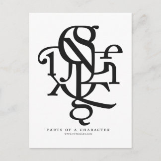 キャラクターの一部 ポストカード