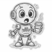 キャラクターの不具合-おもしろい社交的ギフト シール (正面)