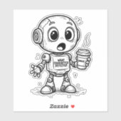 キャラクターの不具合-おもしろい社交的ギフト シール (シート)