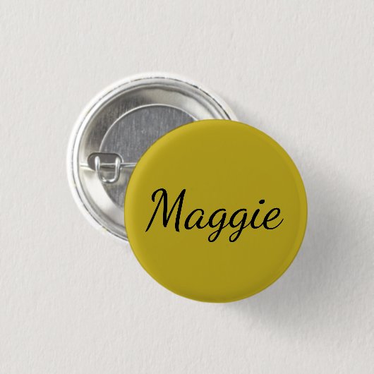 キャラクターの原稿の孤児の黒い名前からのMaggie 缶バッジ (正面&裏面)