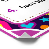 キャラクターの特徴ポスター、公平性 – 4 / 6 ポスター (角)