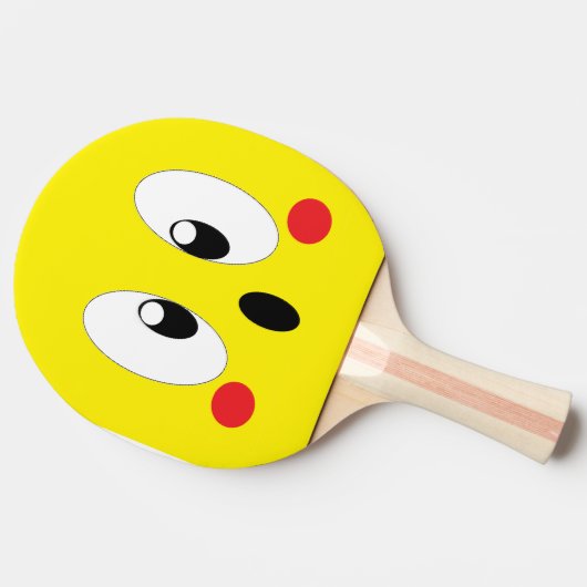キャラクターの目 卓球ラケット (横)