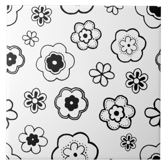 キャラクターの花のタイル タイル (正面)
