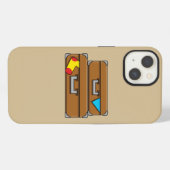 キャラクターの荷物 iPhoneケース (裏面横)