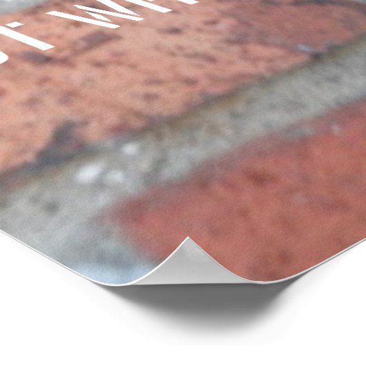 キャラクターはアクションポスターで測定 ポスター (角)