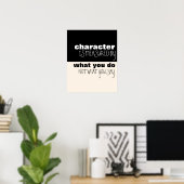 キャラクターはアクションポスターで測定 ポスター (ホームオフィス)