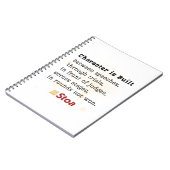 キャラクターはスパイラルノートブック ノートブック (左側)