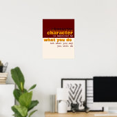 キャラクターはユーザーの操作によって測定 ポスター (ホームオフィス)