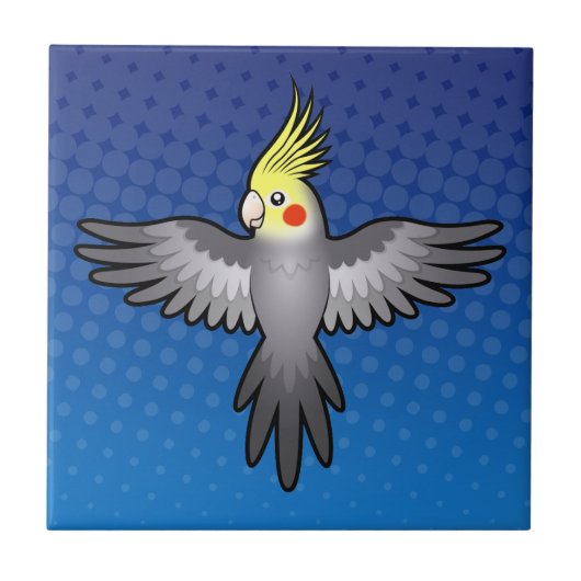キャラクターオカメインコ タイル (正面)