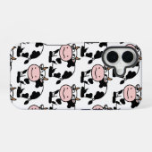 "キャラクターカウ柄iPhoneケース iPhone 16ケース (裏面横)