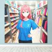 キャラクターキャンバス印刷 キャンバスプリント (インサイチュ (ウッドフロア))