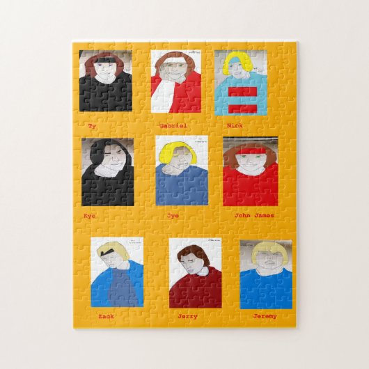 キャラクターコラージュスケッチ ジグソーパズル (縦)