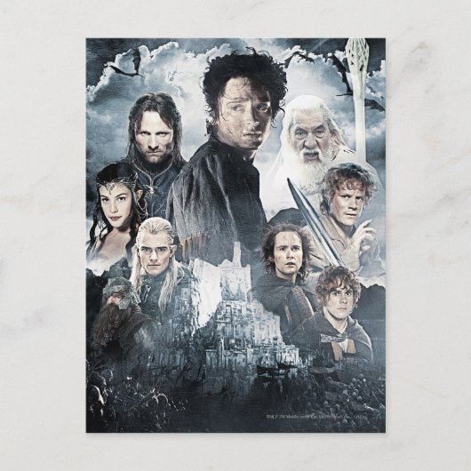 キャラクターコラージュ3 ポストカード (正面)