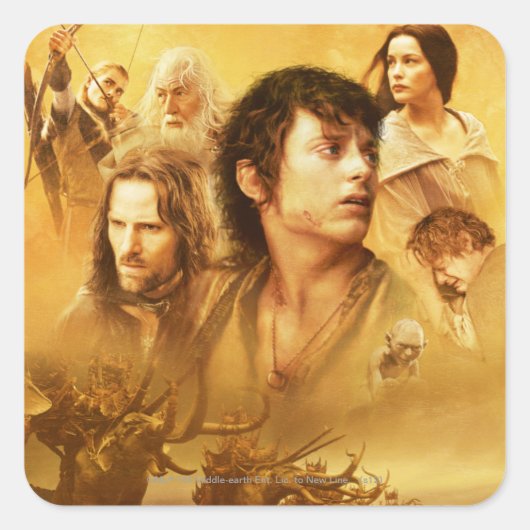 キャラクターコラージュ スクエアシール (正面)