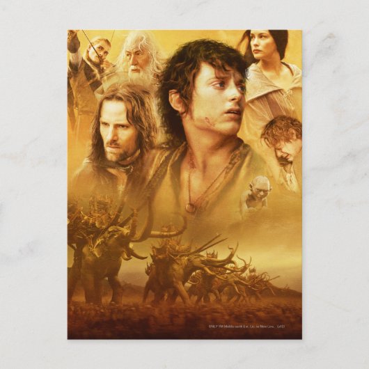 キャラクターコラージュ ポストカード (正面)