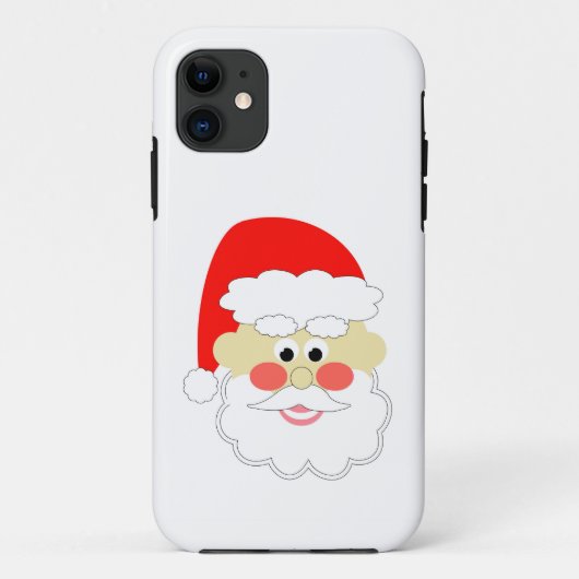 キャラクターサンタ 赤 白 クリスマス キッズ Case-Mate iPhoneケース (裏面)