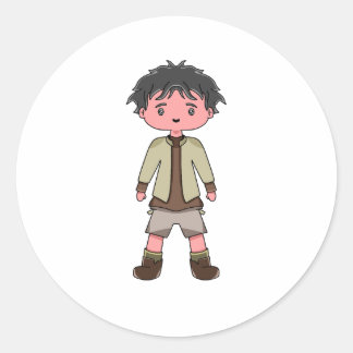 キャラクターシール漫画 ラウンドシール