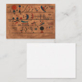 キャラクターストリングス1931年ワジリー・カンディンスキー著 ノートカード (正面/裏面)