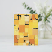 キャラクターズインイエロー抽象芸術Paul Klee ポストカード (スタンド正面)