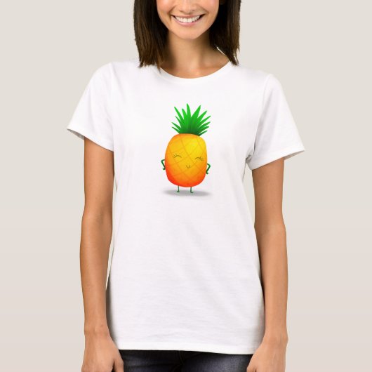 キャラクターパイナップル：o tシャツ (正面)