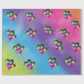 キャラクターパーティーバルーン ラッピングペーパー (フラット)