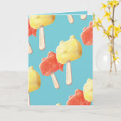 キャラクターポプシクル カード (黄色い花)