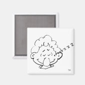 キャラクターマンズスリープ顔顔 マグネット (正面/裏面)