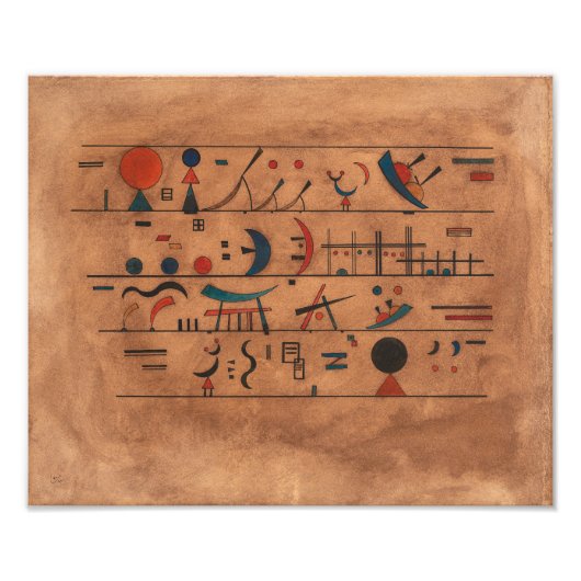 キャラクター列 | Wassily Kandinsky | フォトプリント (正面)