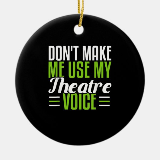 キャラクター劇ミュージカルブロードウェイ俳優 セラミックオーナメント (正面)