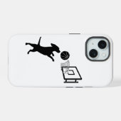 キャラクター動物バスケットボール iPhone 15ケース (裏面横)