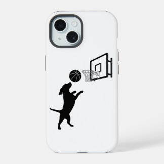キャラクター動物バスケットボール iPhone 15ケース