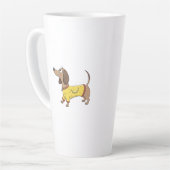 キャラクター犬 カフェラテマグ (左アングル)