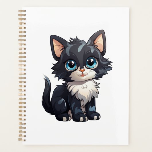 キャラクター猫のイラスト プランナー手帳 (正面)